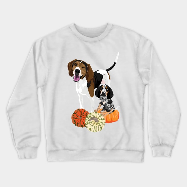 Coonhound Fall 1 Crewneck Sweatshirt by TeriMartin